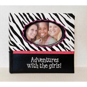 Girls Adventures Photo Album 9x8 Zebra 80 Pages Holds 160 6x4 Photos Fetco